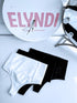 (2pcs) String type panties T0153 - WHITE + BLACK